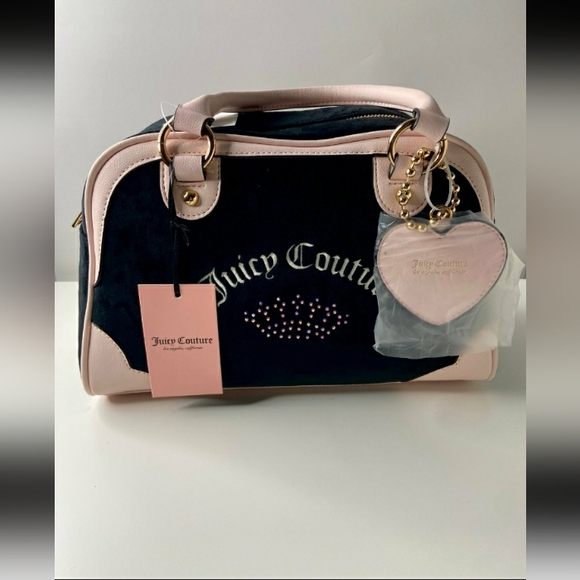 VIRAL Juicy Couture urban heritage velour bowler bag - Picture 2 of 3